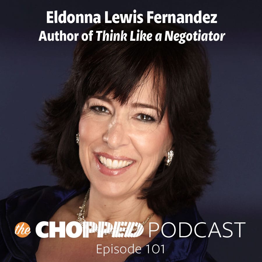 Chopped Podcast Episode 101 features Eldonna Lewis Fernandez