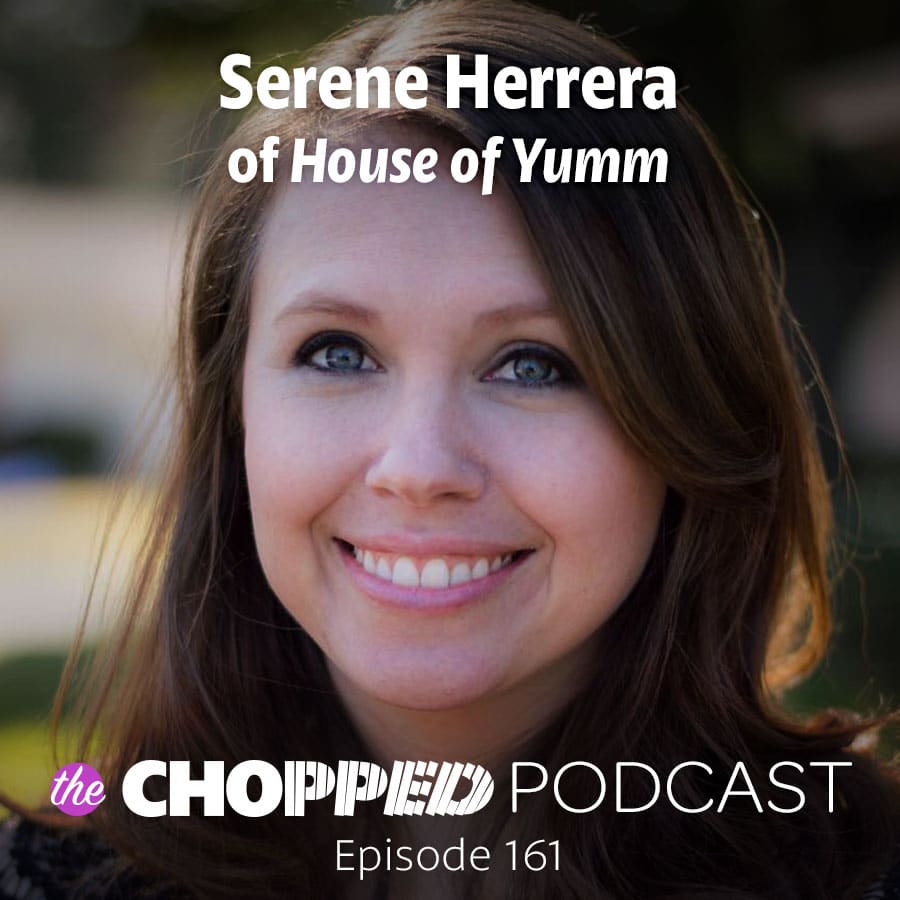 A photo of Serene Herrera, a guest on the Chopped Podcast.