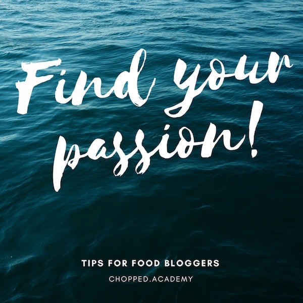 A photo of the ocean has the text, "Find your passion," on it.